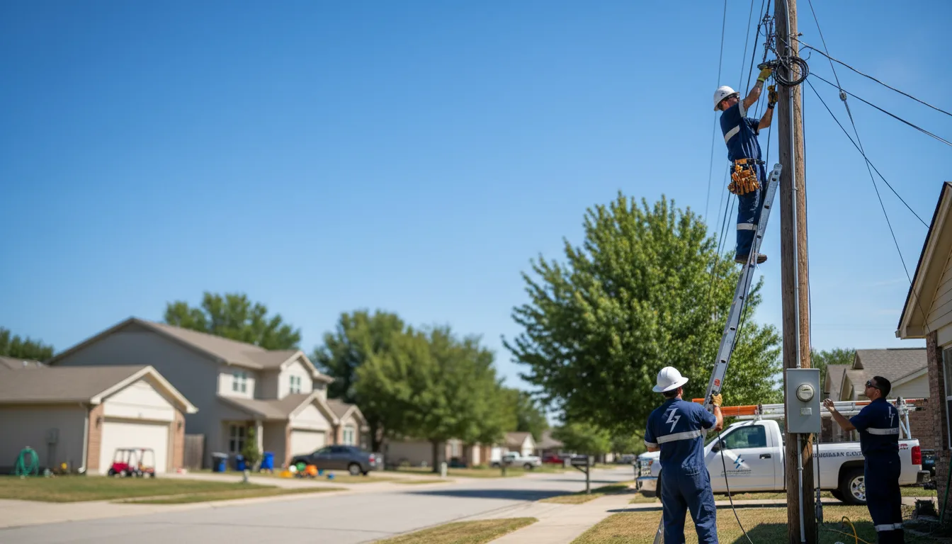Residential electrician providing installation services in Helendale, CA
